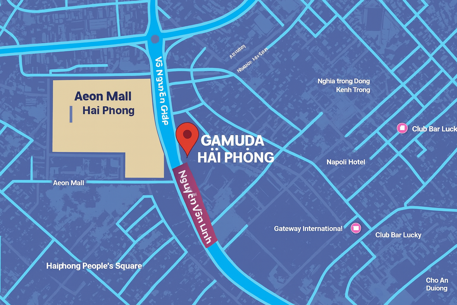 Vị trí Gamuda hải phòng